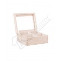 Cutie din lemn cu 4 compartimente și oglindă